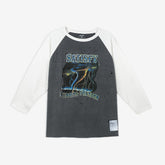 Satisfy Mothtech™ Baseball Tee "Aged Black/Off-White"