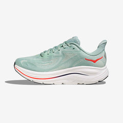 Hoka Men's Clifton 10 "Sage/Neon Flame" Wide