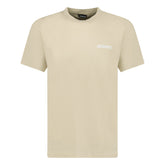 JACQUEMUS CREAM LOGO T-SHIRT