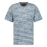 MISSONI PRINTED LINES T-SHIRT LIGHT BLUE