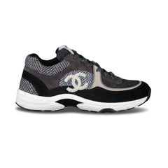 TWEED CC LOGO RUNNER GREY / BLACK TRAINERS