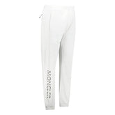 MONCLER SPLIT LOGO SWEATPANTS WHITE