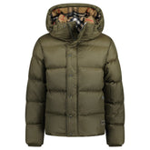 BURBERRY HALSBY PUFFER JACKET KHAKI GREEN