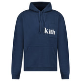 KITH LOGO HOODIE NAVY