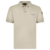 MONCLER SHORT SLEEVE POLO SHIRT BEIGE