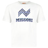MISSONI LOGO T-SHIRT WHITE BLUE