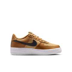 Boy's Nike Air Force 1 "Wheat Club Gold White Anthracite"