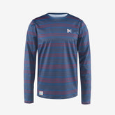 District Vision Lightweight Long Sleeve Tee "Micro Stripes"