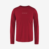 District Vision Ultralight Aloe Long Sleeve Tee "Cardinal"