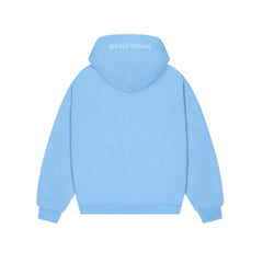 Broken Planet Zip Up Hoodie Sky Blue