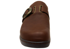 Alegria Osmosis Womens Comfortable Leather Backless Slip On Clogs