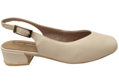 Campesi Olinda Womens Brazilian Sling Back Heels With Comfort Footbed
