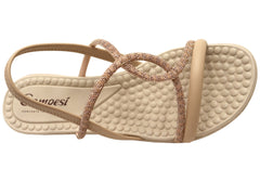 Campesi Antheya Womens Brazilian Comfort Sandals With Massage Footbed
