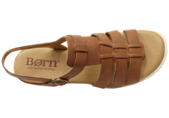 Born Marni Womens Leather Sandals With Comfortable Cushioned Footbed