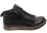 Cabello Comfort EG1570 Womens Flat Leather European Ankle Boots