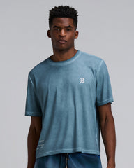 Bandit Men's FrioSoft™ Performance Box Tee "Tranquil Blue SaltFade™"