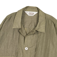 Brain Dead Cropped Nylon Button Up Shirt