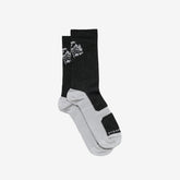 Portal Pattern Active Sock "Black Beauty/Reflective"