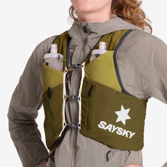 Saysky Unisex Flow Vest 12L Hydration Vest Set "Green"