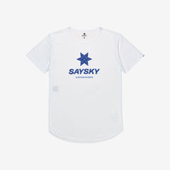 Saysky Men's Zig Zag Flow T-Shirt "White"
