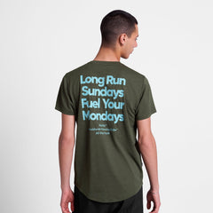 Saysky Men's Statement Combat Pro T-Shirt "Long Run Sundays"