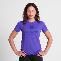 Saysky Women's Logo Combat Pro T-Shirt "Purple"