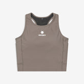Saysky Women's Combat Rib Crop Top "Taupe"