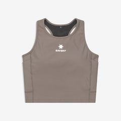 Saysky Women's Combat Rib Crop Top "Taupe"