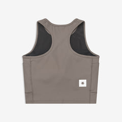 Saysky Women's Combat Rib Crop Top "Taupe"
