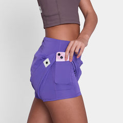 Saysky Women's Pace Shorts 3" "Purple Zig Zag"