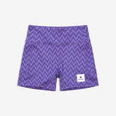 Saysky Women's Combat+ Short Tights 4" "Purple Zig Zag"