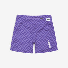 Saysky Women's Combat+ Short Tights 4" "Purple Zig Zag"