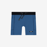 Bandit Women's Striped Cadence 5" Compression Shorts "Ink Blue/Aegean"