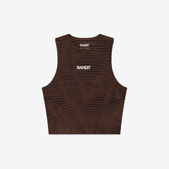 Bandit Women's Stamina™ Race Crop "Organic Stripe Cacao"