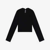 Bandit Women's Mercury™ Seamless Long Sleeve Crop Tee "Black"