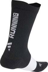 adidas Run X Graphic Running Socks - Black