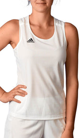 adidas T19 Womens Training Vest Tank Top - White