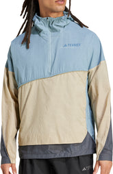 adidas Terrex Xploric Wind Mens Anorak Jacket - Blue