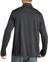 adidas Train Essentials Half Zip Long Sleeve Mens Training Top - Black