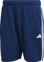 adidas Train Essentials Pique 3 Stripes Mens Training Shorts - Blue