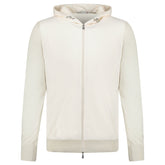 GRAN SASSO ATHLEISURE HOODED JACKET IN CREAM