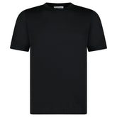 GRAN SASSO PURE COTTON T-SHIRT IN BLACK