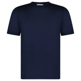 GRAN SASSO PURE COTTON T-SHIRT IN NAVY