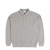 Autry Tonal Logo Waffle Long-Sleeve Polo