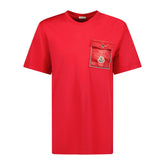 Logo Nylon Pocket T-Shirt Red