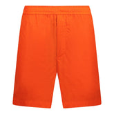 MONCLER Writing Logo Swim Shorts Orange