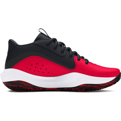 Big Kids' Under Armour Lockdown 7 Basketball Shoes "Red Black White"