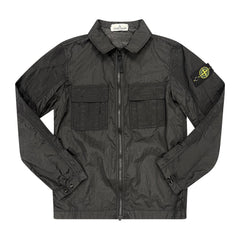 STONE ISLAND(Kids) Nylon Overshirt Black