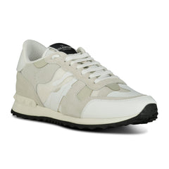 VALENTINO GREY CAMOUFLAGE ROCKRUNNER TRAINERS WHITE