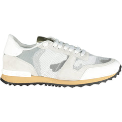 VALENTINO MESH ROCKRUNNER TRAINERS WHITE